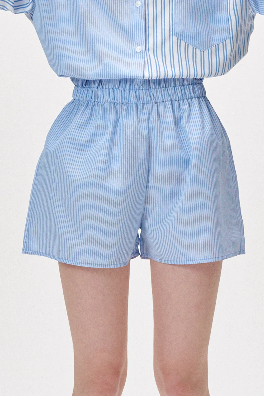 Alex Striped Shirt and Short Set