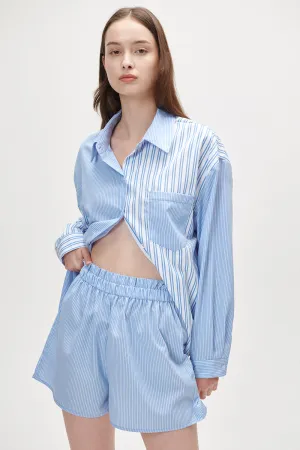 Alex Striped Shirt and Short Set