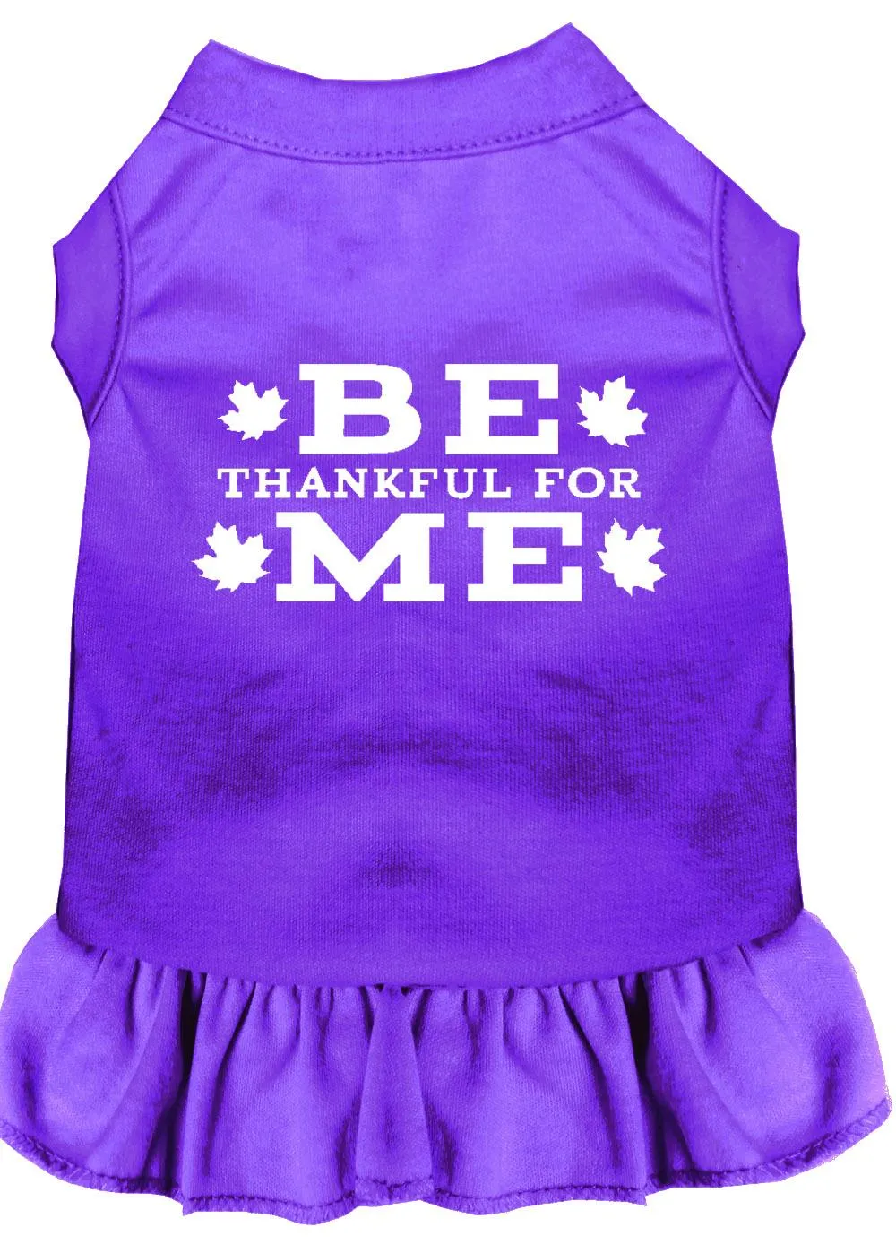 Be Thankful For Me Screen Print Dress Purple Xs (8)