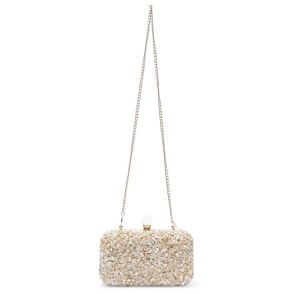 Bliss Handbag in Ivory Crystal