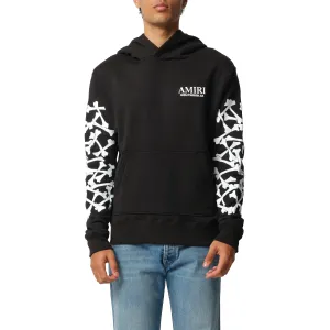 Bones Stacked Hoodie in Black