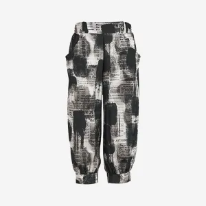 BRUSH PRINT TROUSERS