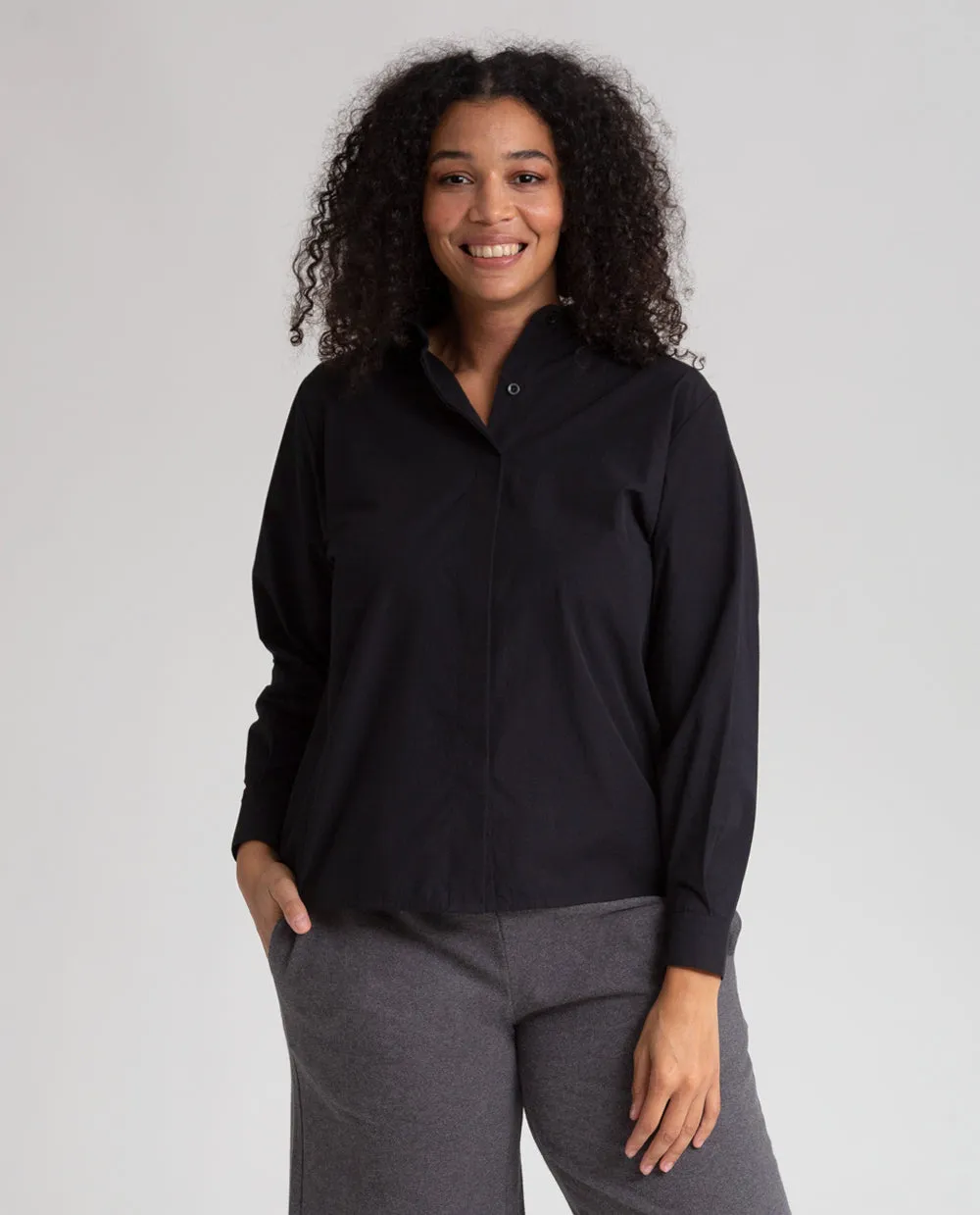 Celia-Jane Organic Cotton Shirt In Black