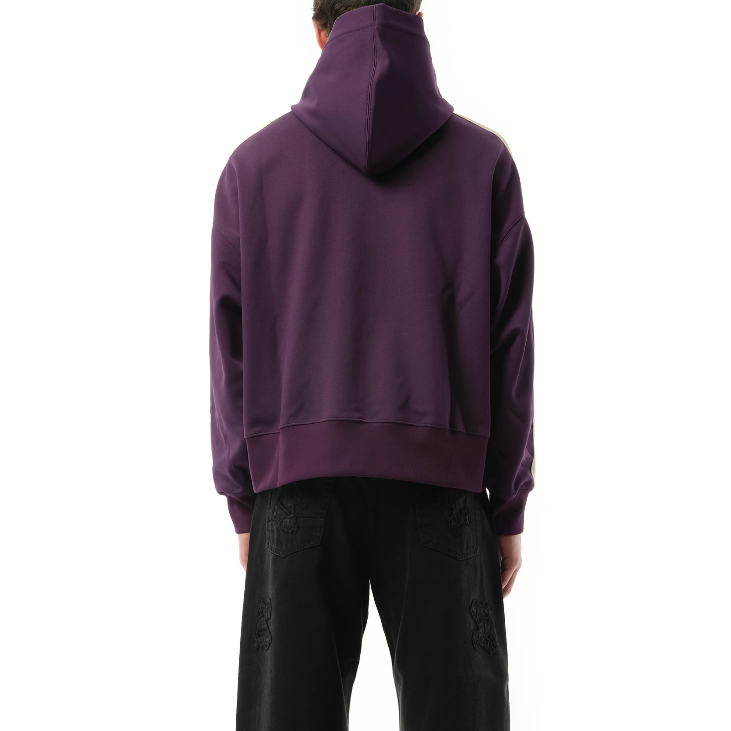 Classic Logo Track Hoodie in Dark Purple