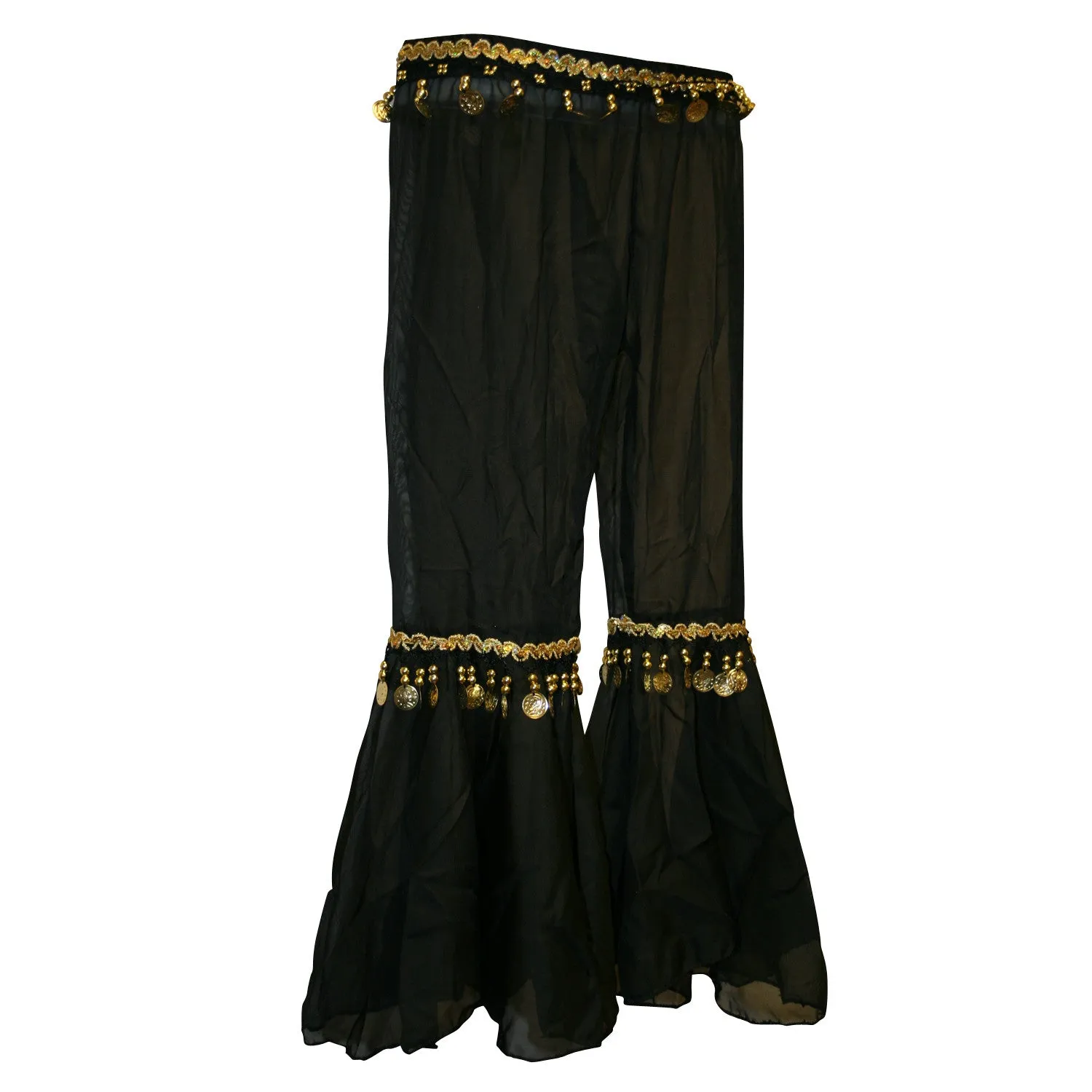 Copy of Kids Professional Belly Dance Genie Costume with Gold Sequin and Coins