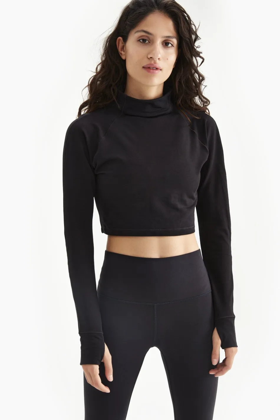 CRESCENT CROP LONG SLEEVE TOP