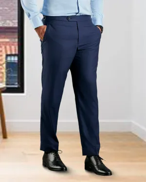 Drago: Super 160s Navy Prince of Wales Checks Dress Pant