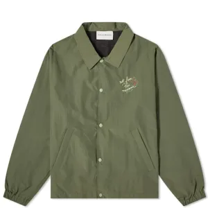 Drole De Monsieur Sketch Slogan Ripstop Shirt, Dark Green