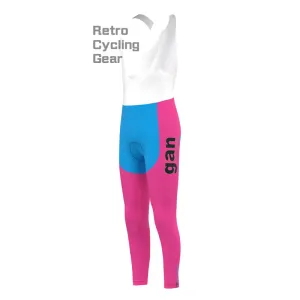 gan Blue-Pink Retro Cycling Pants