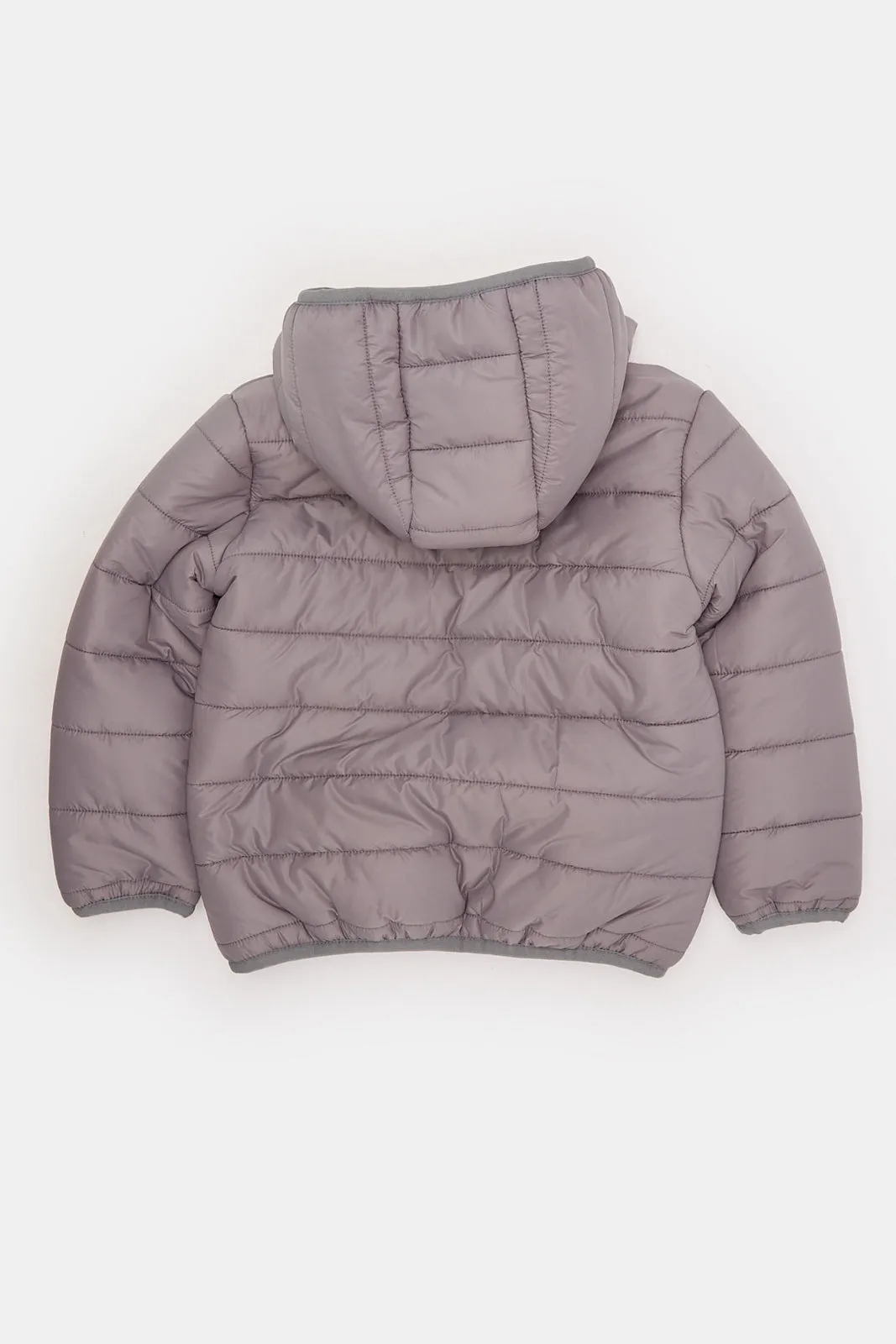 Infant Boys Grey Hooded Jacket