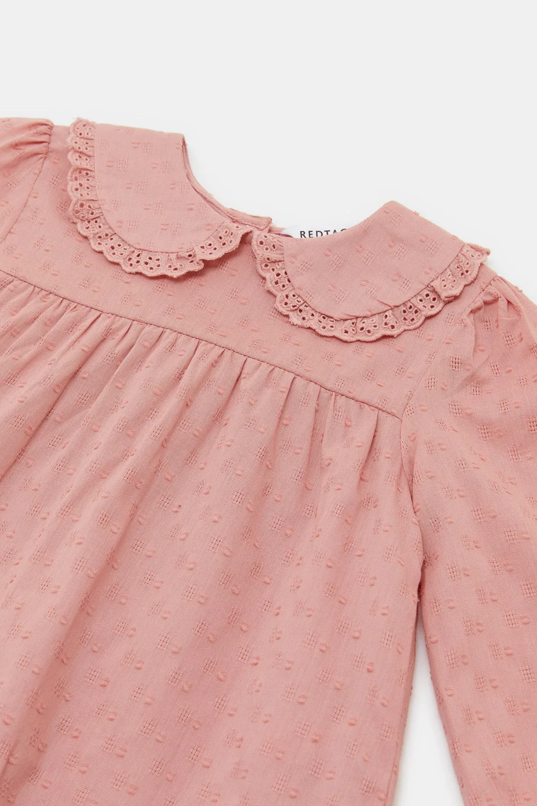 Infant Girls Pink Peter Pan Blouse