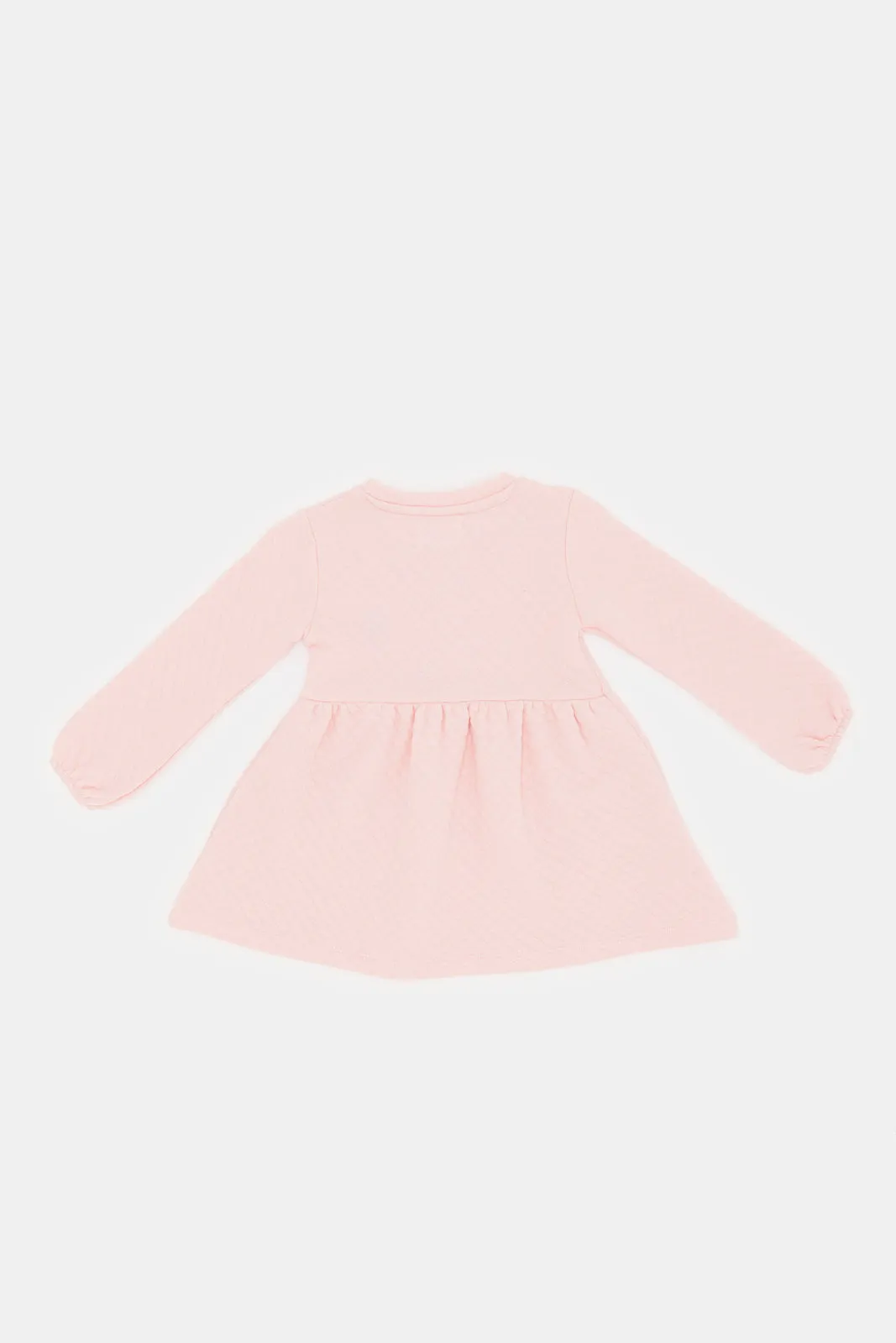 Infant Girls Pink Quilted Dress