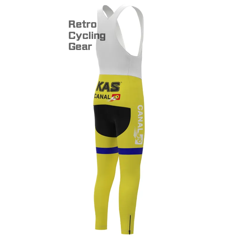 KAS Yellow Retro Cycling Pants