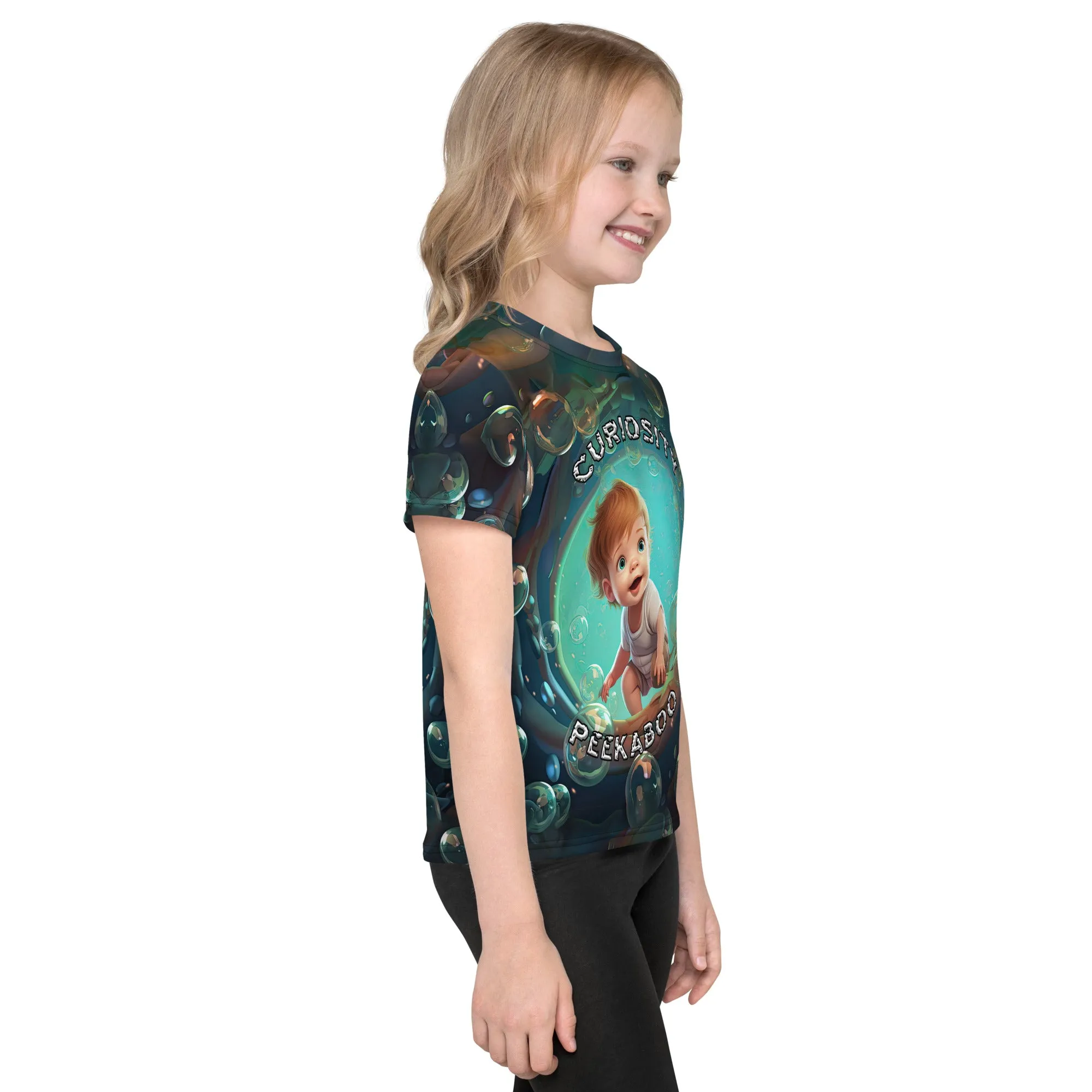 Kids T-Shirt Curiosity Peekaboo