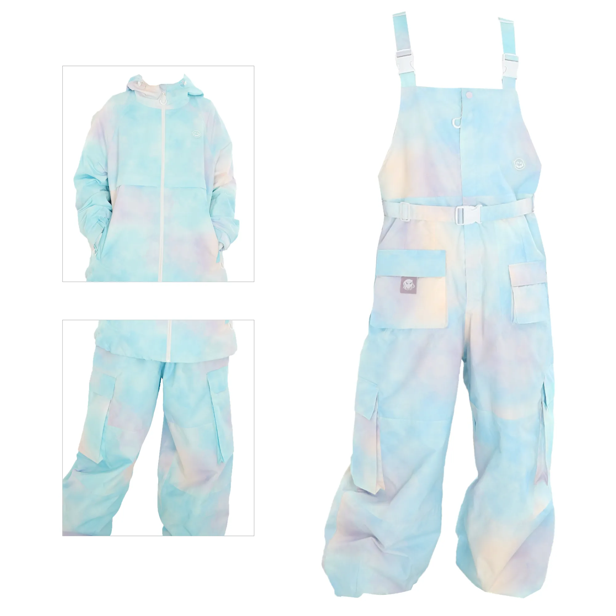 LMD Snow Rainbow Ice-Cream Professional Snowboard Jackts & Pants