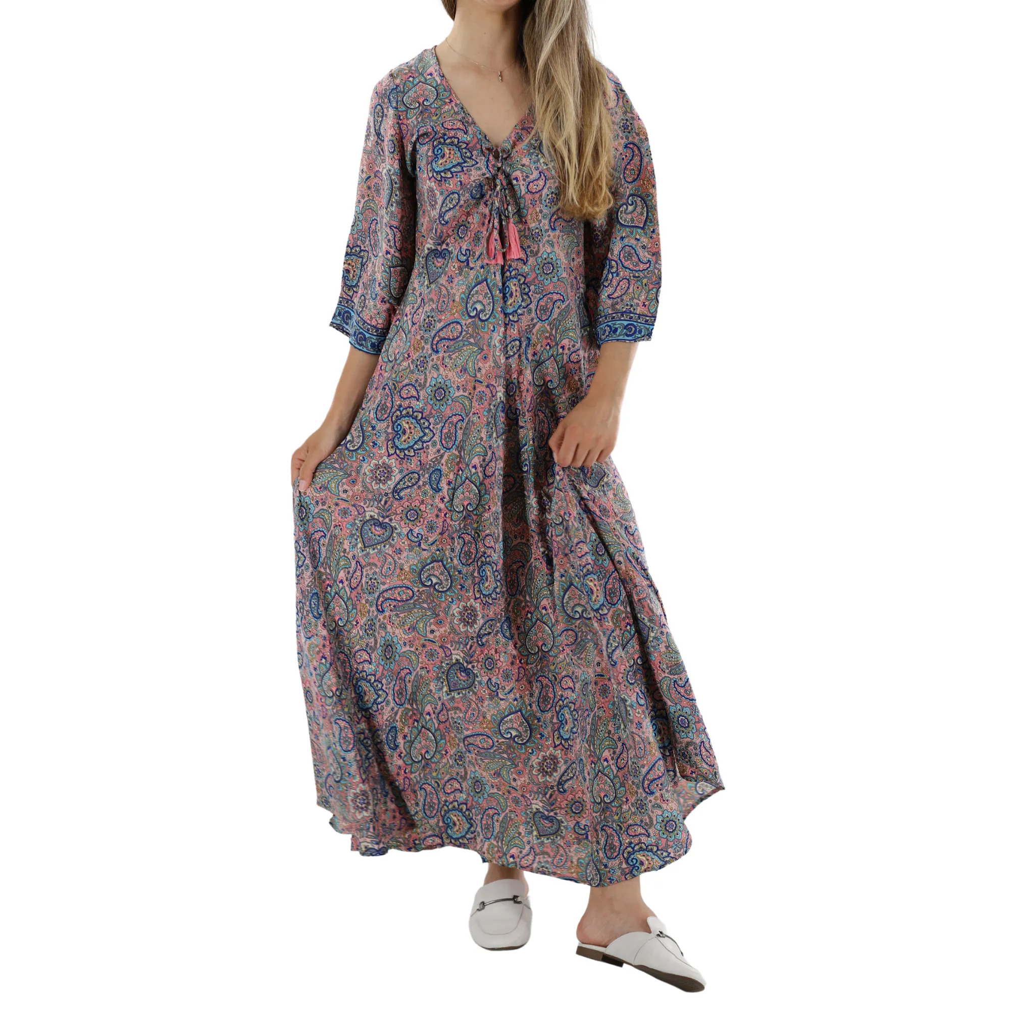 Long Flowy 'Carla' Floral Dress