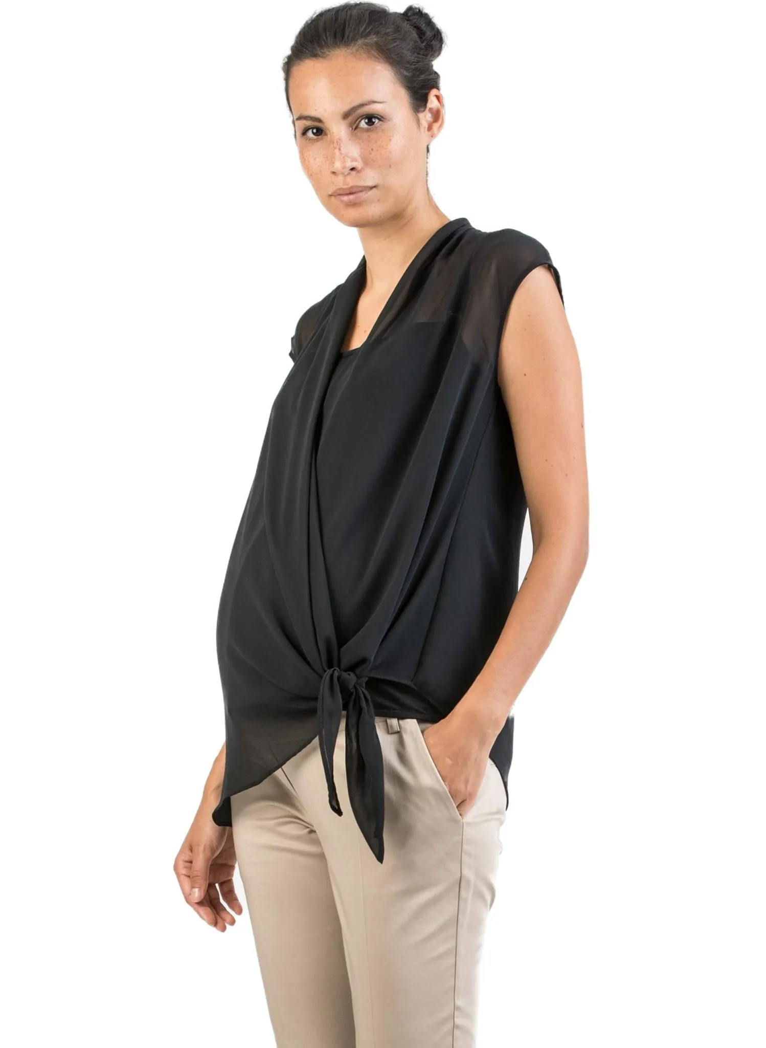 Maternity & Nursing Top in Chiffon