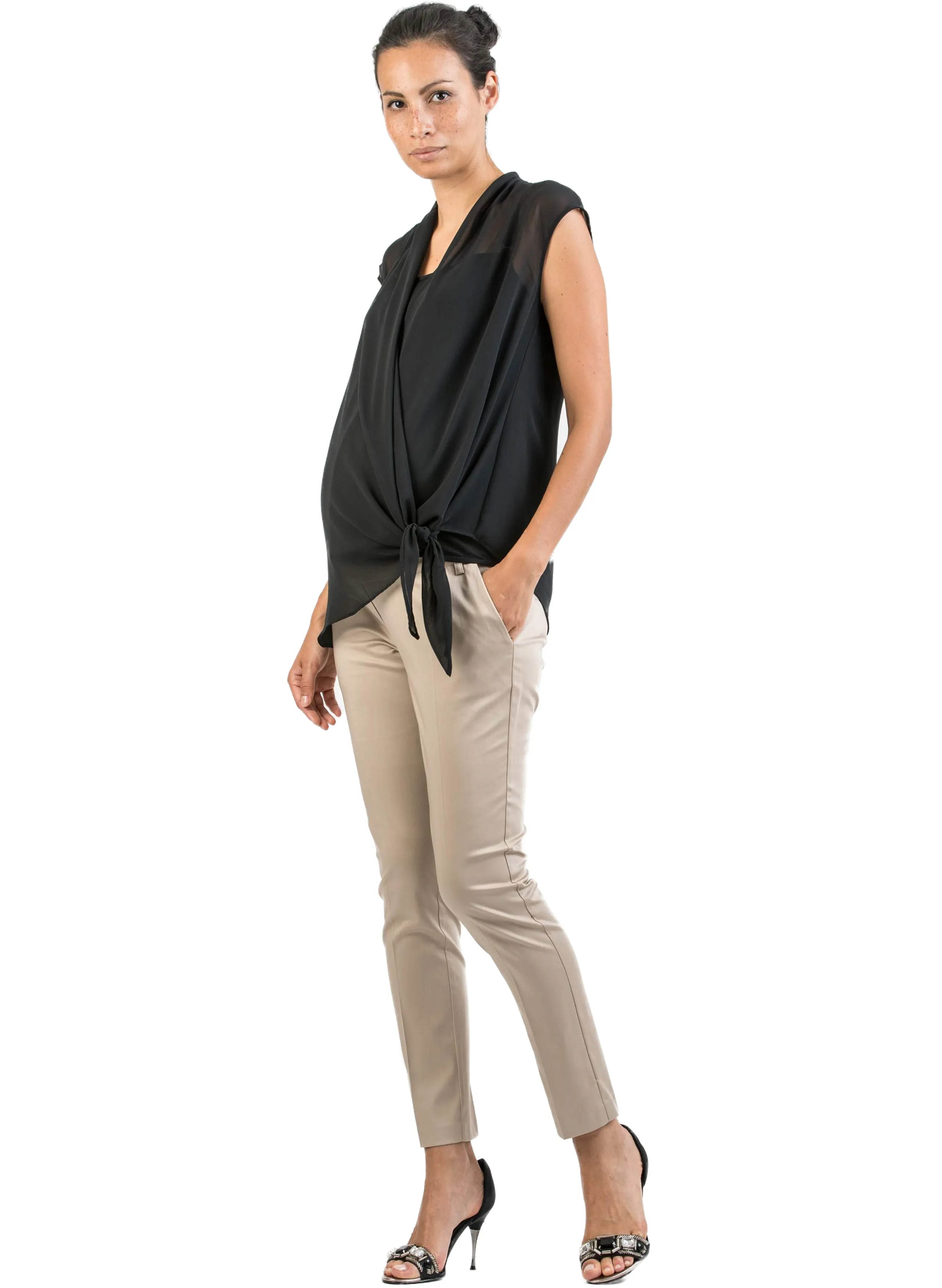 Maternity & Nursing Top in Chiffon