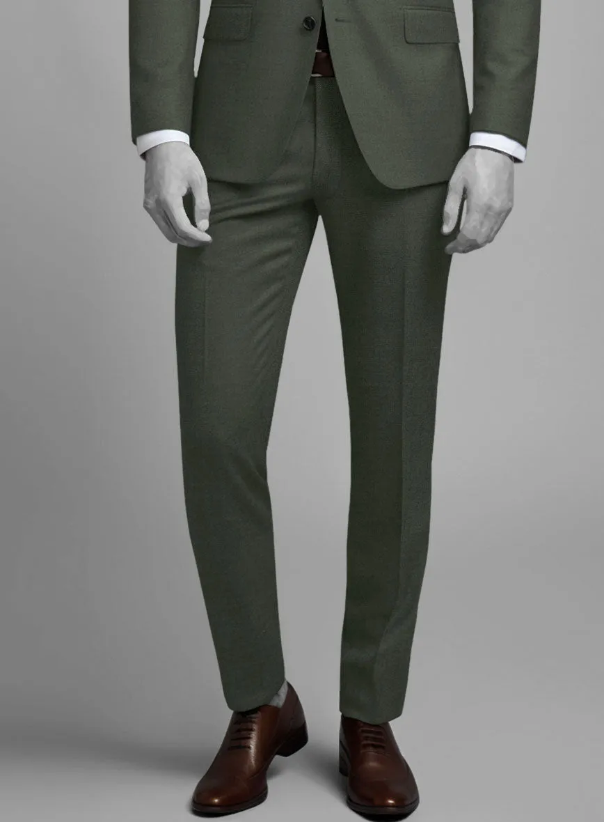 Napolean Military Green Wool Pants