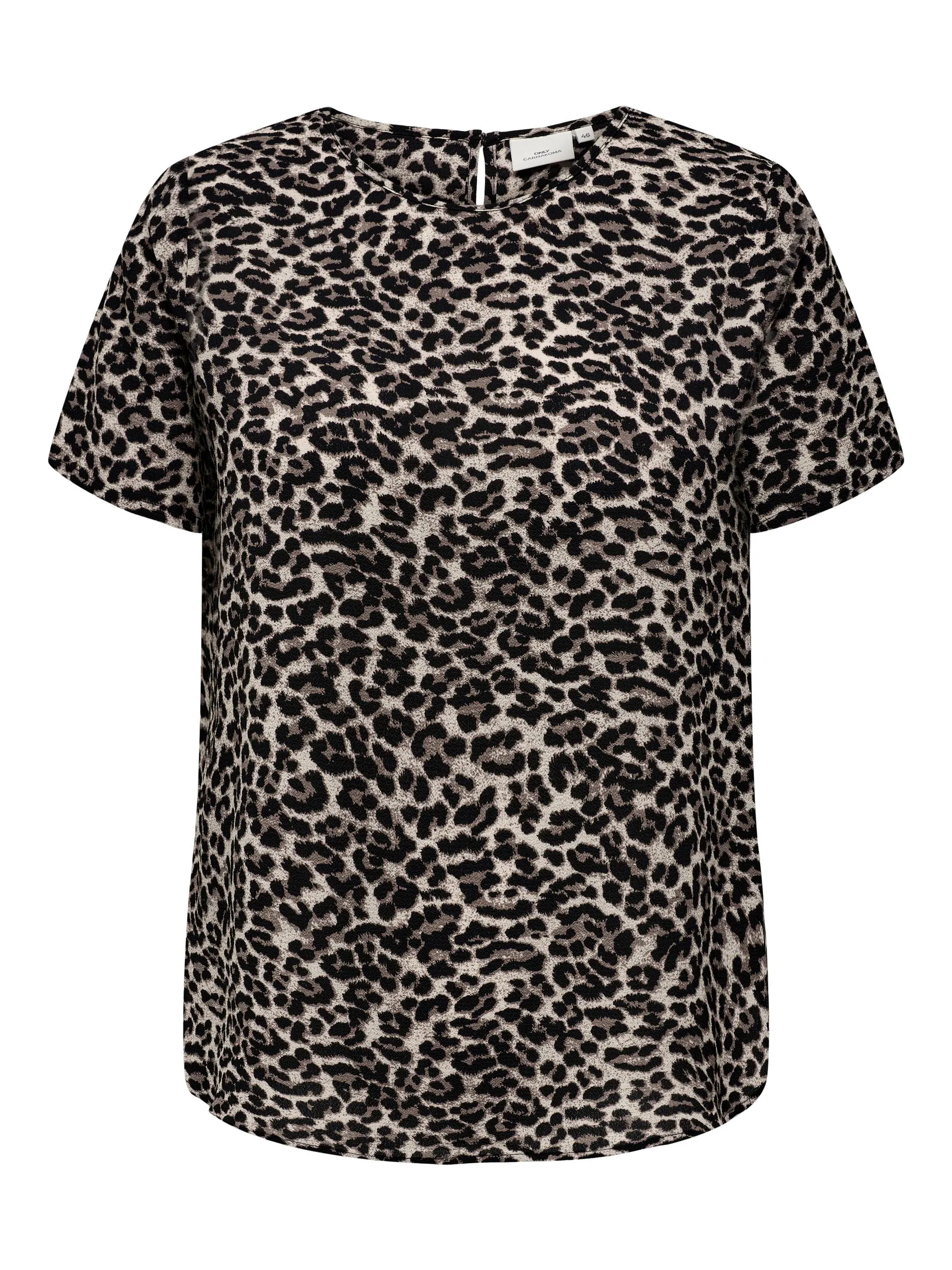 Only Carmakoma Vica Blouse in Leopard Print