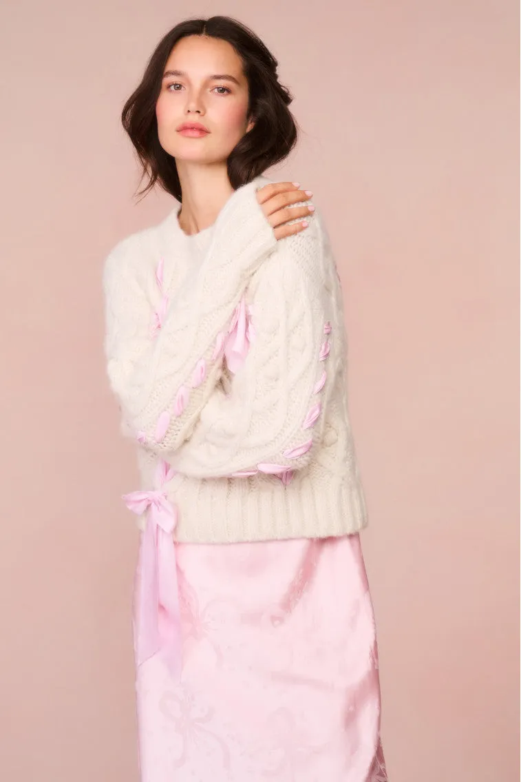 Parson Alpaca-Blend Ribbon Pullover