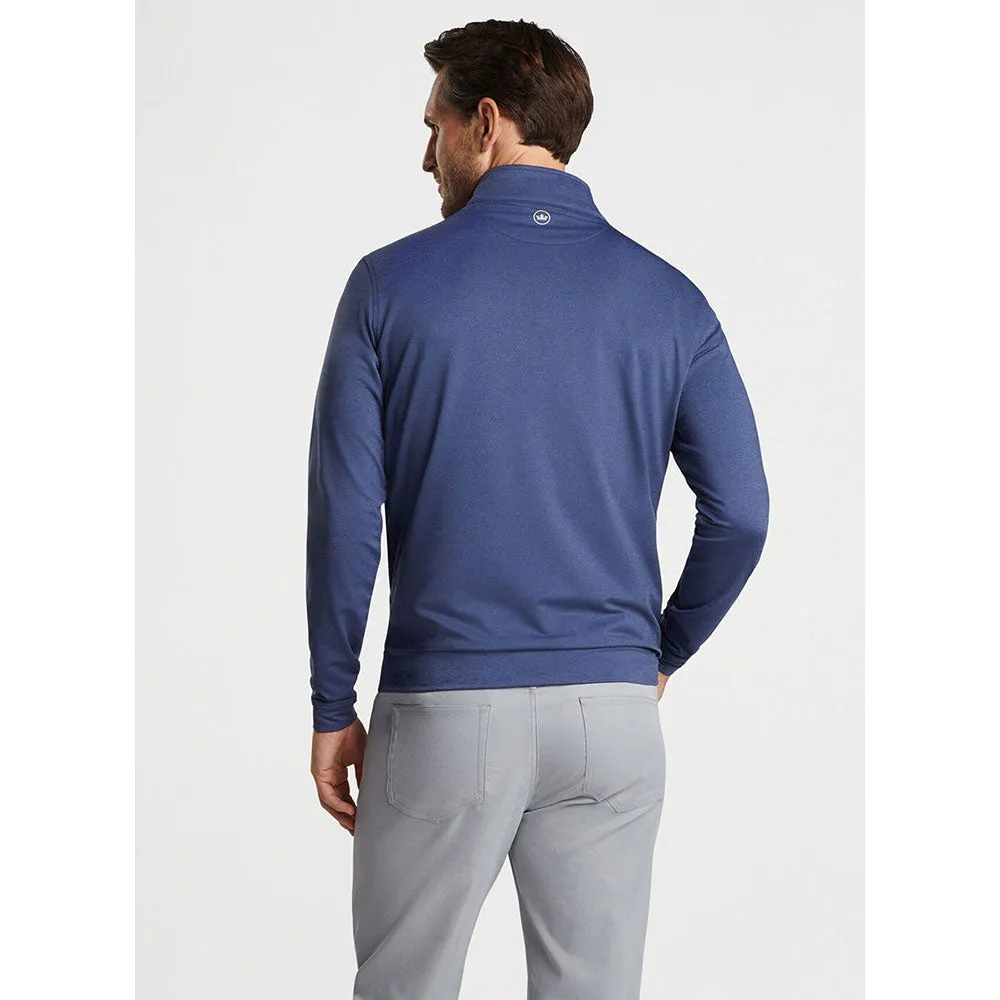 Peter Millar Perth Mélange Performance 1/4 Sweater - Navy*