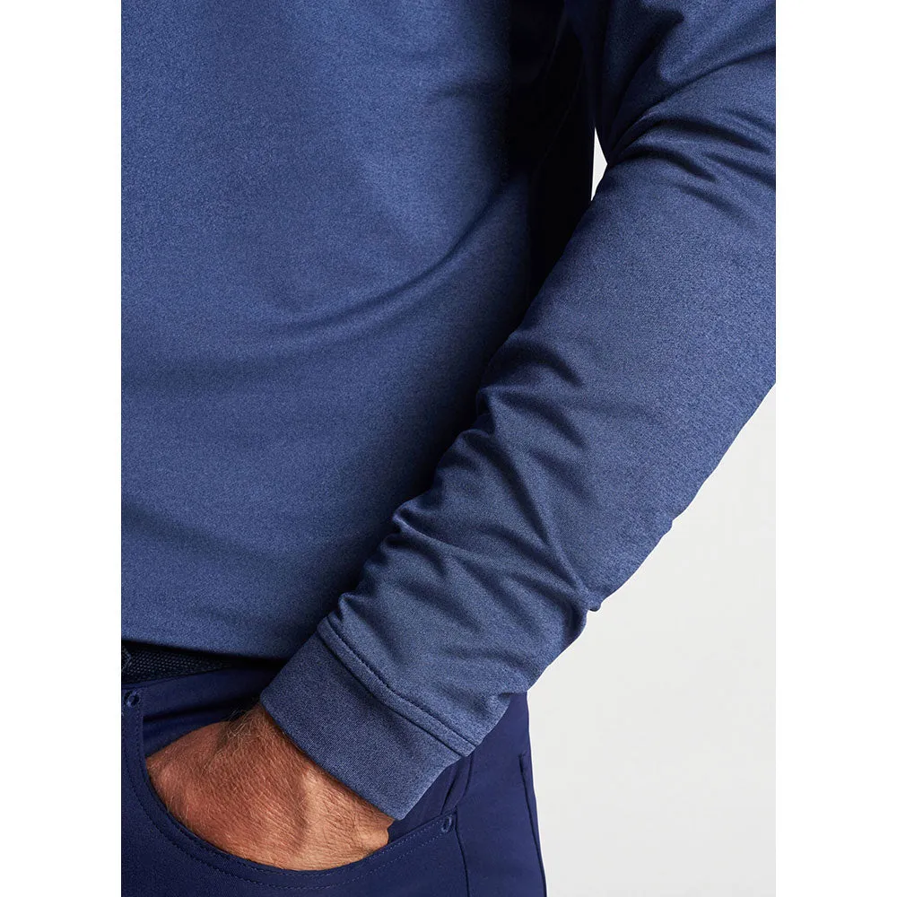 Peter Millar Perth Mélange Performance 1/4 Sweater - Navy*