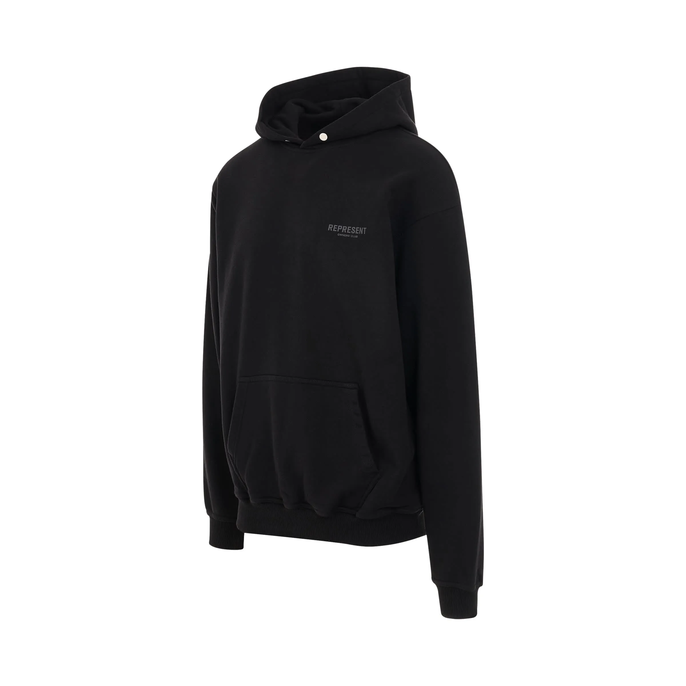 Represent Owners Club Hoodie in Black Reflective