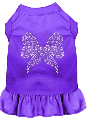 Rhinestone Bow Dress Purple 4x (22)