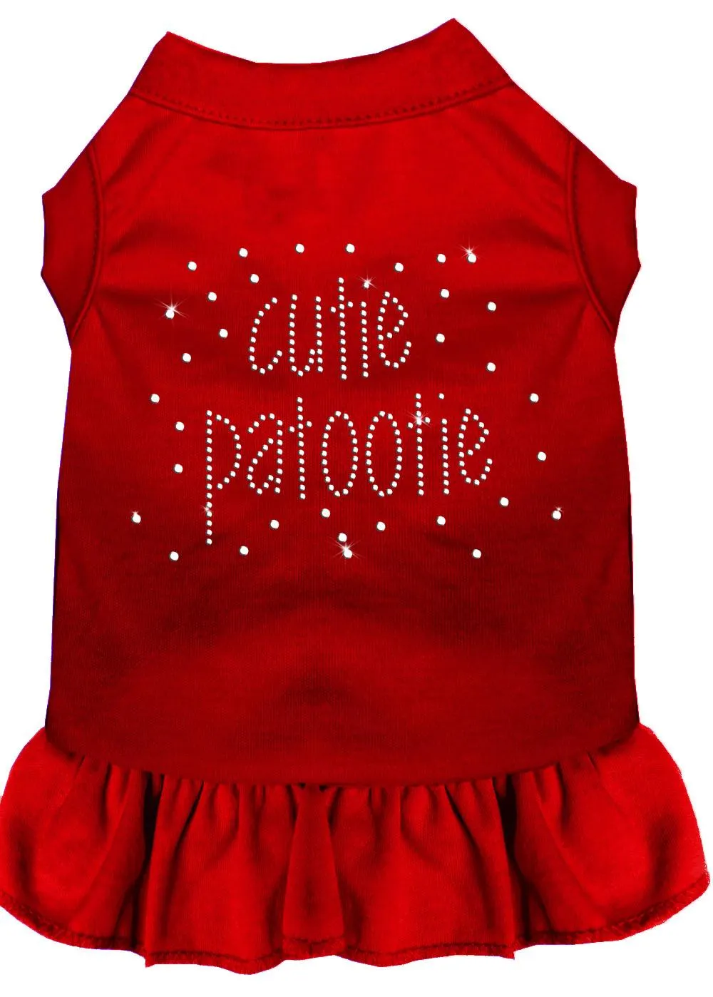 Rhinestone Cutie Patootie Dress Red Sm (10)