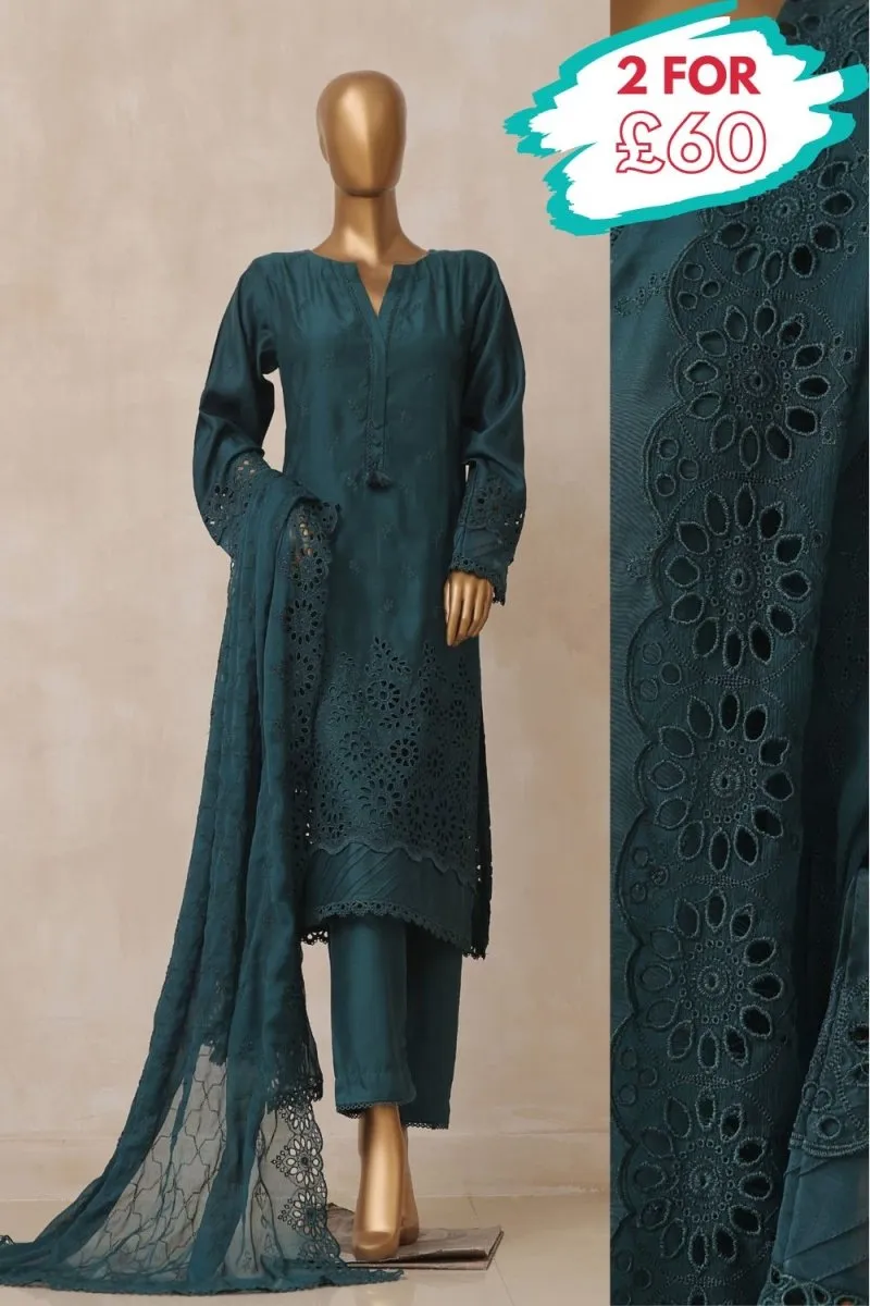 Sada Bahar Viscose Chikankari 3 Piece Suit SBA51