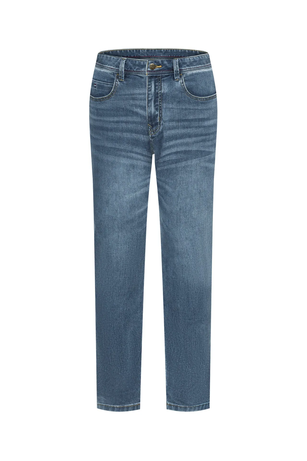 Soft Cotton Rich Stretch Jeans in Slim Tapered Fit