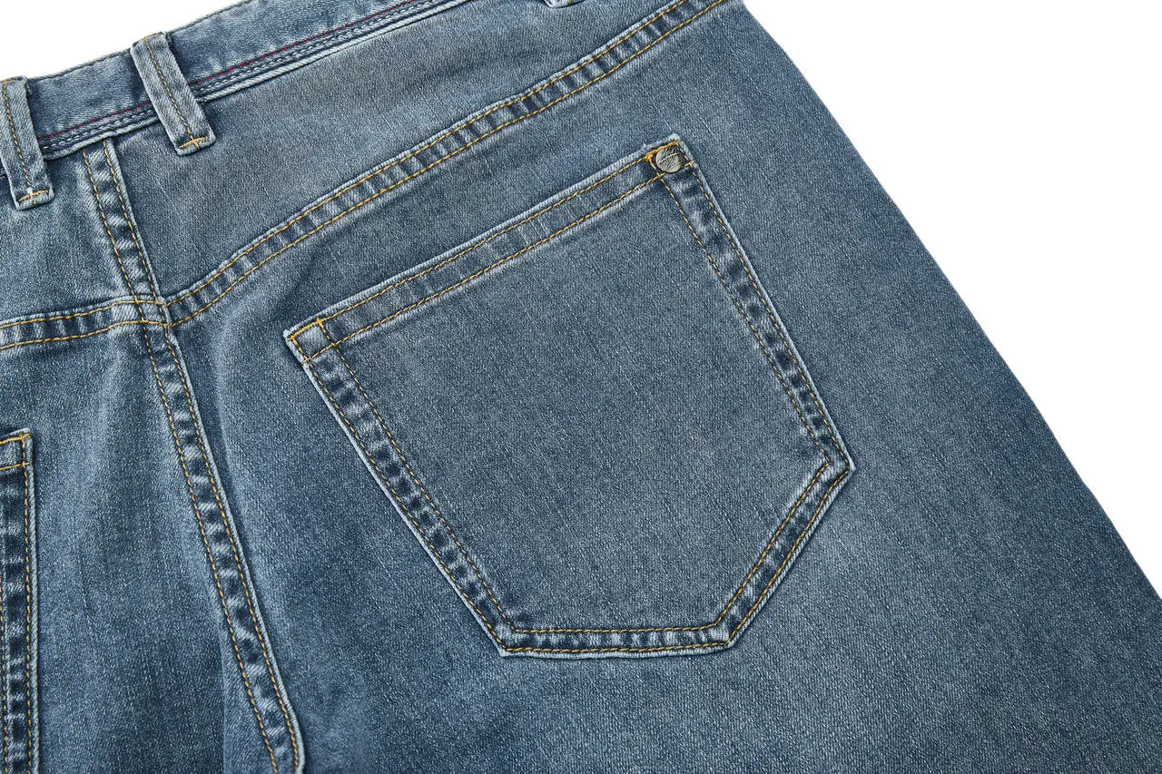 Soft Cotton Rich Stretch Jeans in Slim Tapered Fit