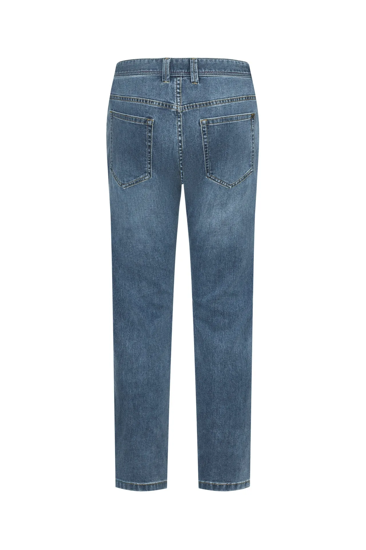 Soft Cotton Rich Stretch Jeans in Slim Tapered Fit