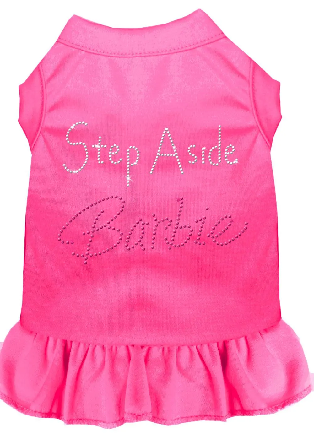 Step Aside Barbie Rhinestone Dress Black With Bright Pink Med (12)