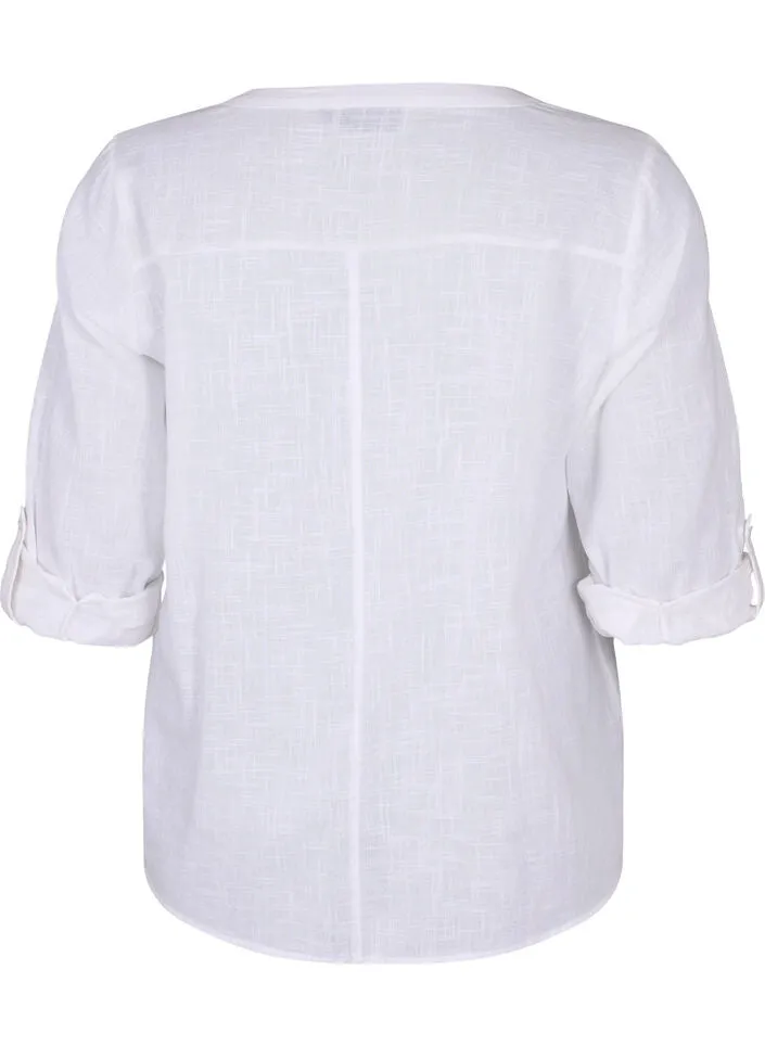 Zizzi Anna Blouse in White