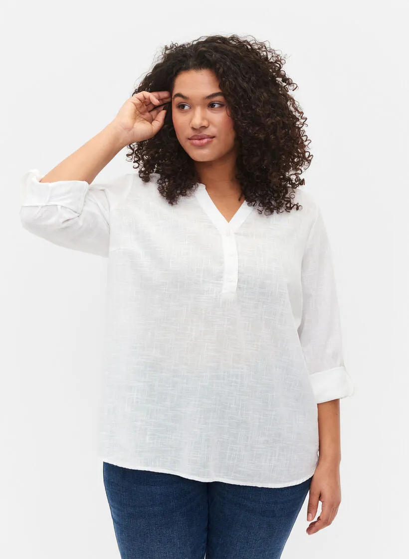 Zizzi Anna Blouse in White