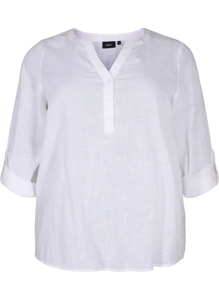 Zizzi Anna Blouse in White