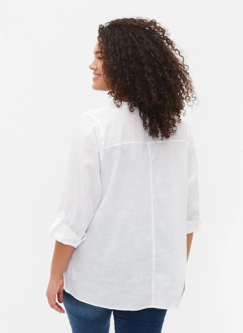 Zizzi Anna Blouse in White