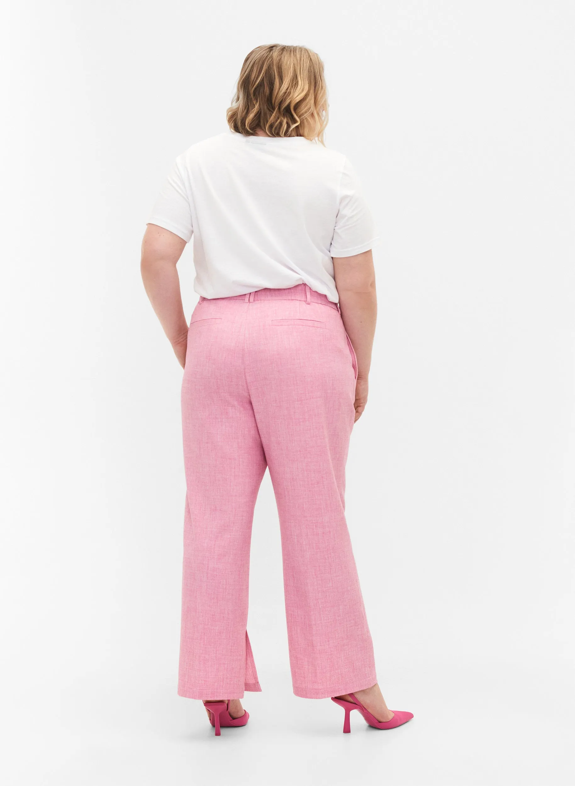 Zizzi Koopa Trousers in Rose