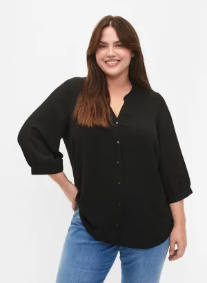 Zizzi Vanni Black Blouse